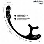 ADDICTED TOYS - ANAL PLUG WITH VIBRATION AND 360 WAVING AND TESTICLE STIMULATOR